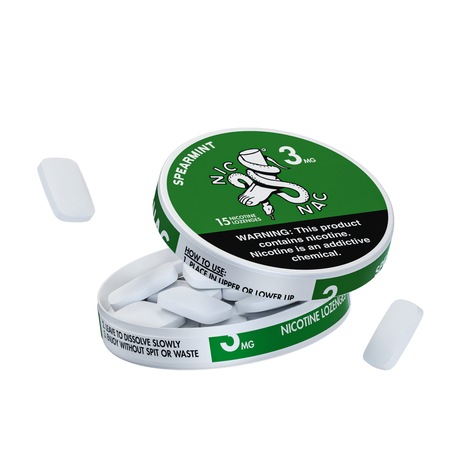 Nic Nac- Spearmint/3mg