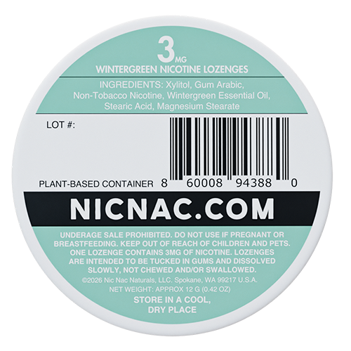 Nic Nac- Wintergreen/3mg