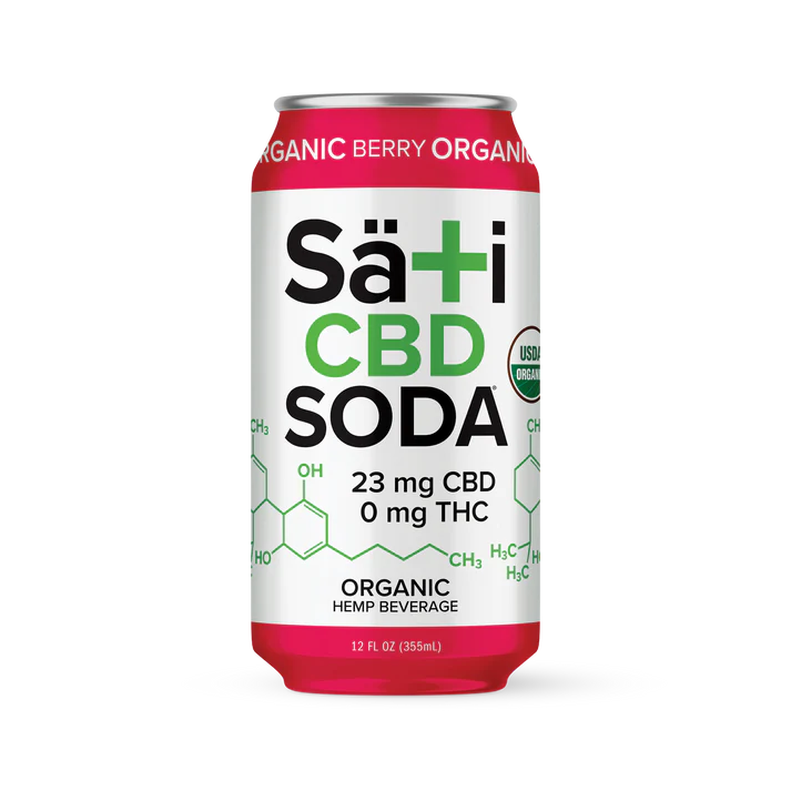Sati Soda CBD - Energy Berry Organic Functional Beverage