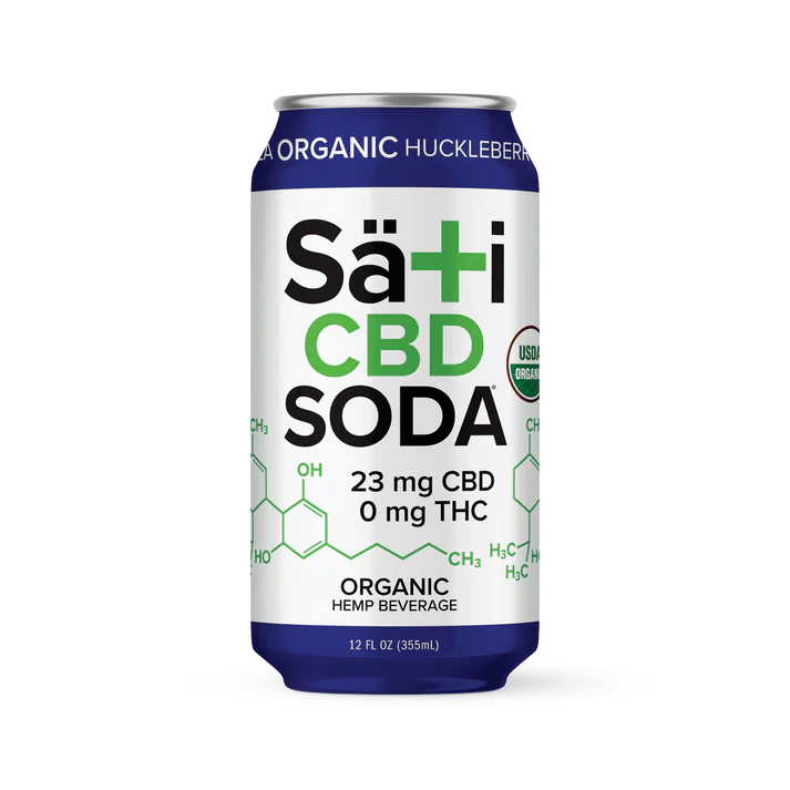 Sati Soda CBD - Huckleberry Vanilla Organic Functional Beverage